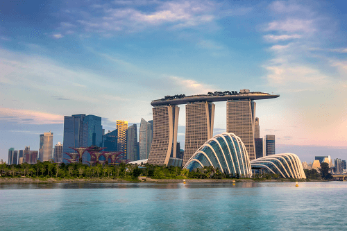 Die Skyline von Singapur